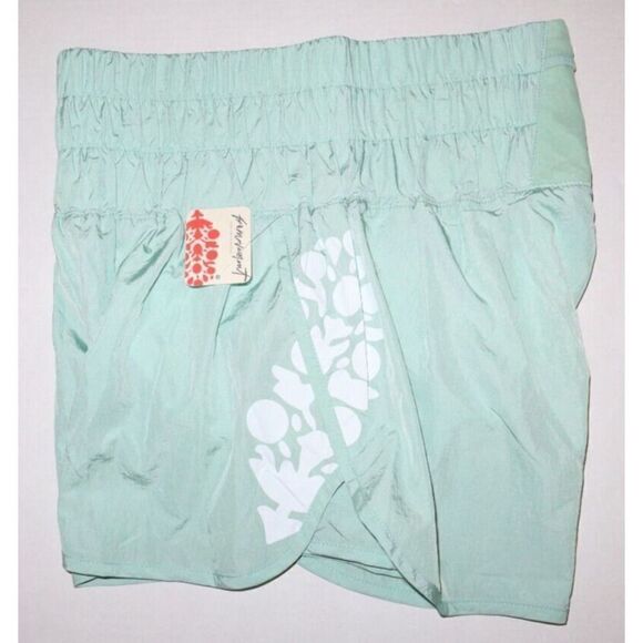 Free People FP Movement Women's Sz M Turquoise Mint The Way Home Pull On Shorts - Picture 4 of 8